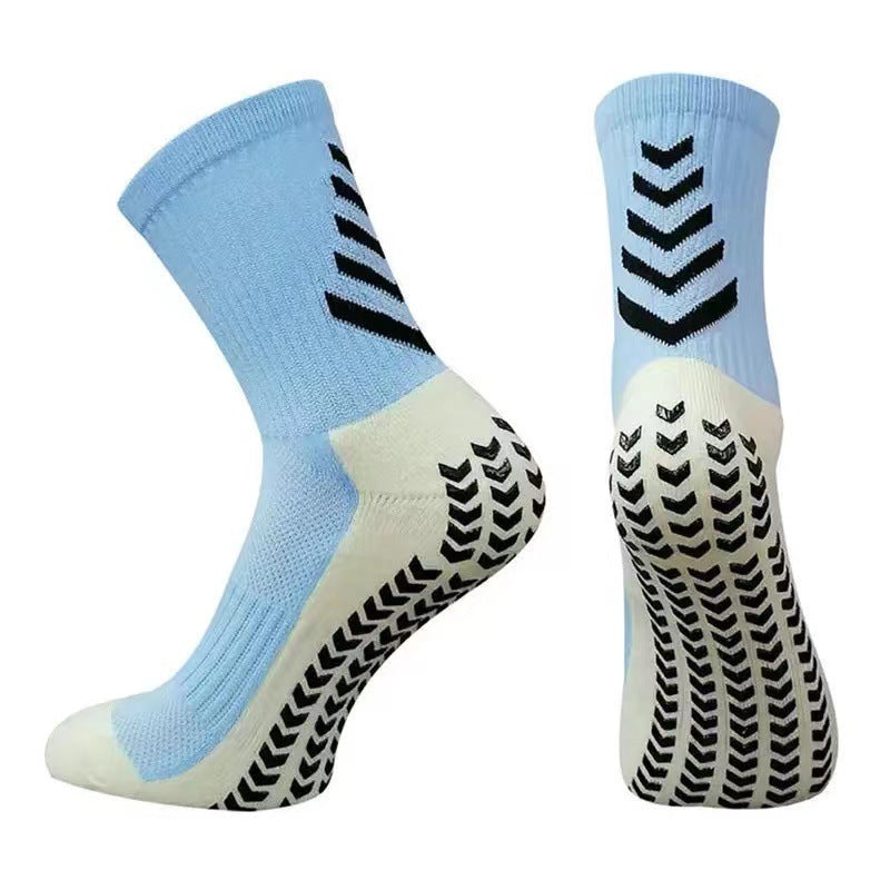 Men’s Mid-Calf Athletic Socks – Non-Slip Silicone Thickened Sports Running Socks