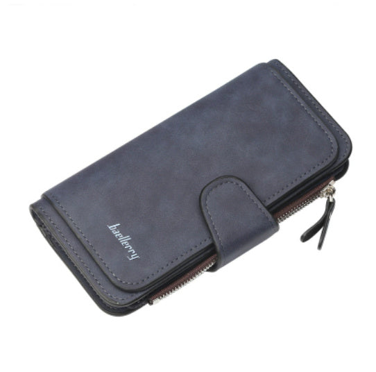 Fashion Women’s Wallet – PU Leather Zipper Design Purse