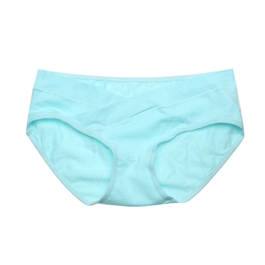 Soft Cotton Maternity Belly Support Panties – Breathable Low-Waist V-Shaped Pregnancy Underwear