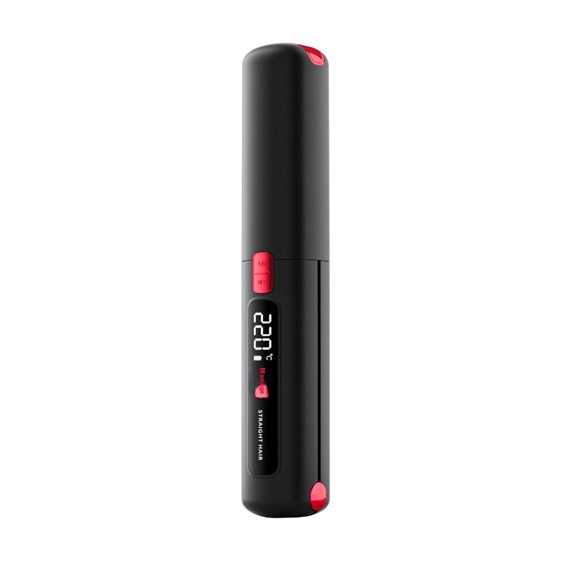 Wireless Hair Straightener with LCD Display – Portable Anion Curling & Straightening Splint