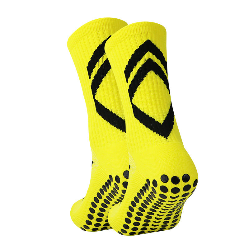 Non-Slip Football Socks – Thickened Shock-Absorbing Mid-Calf Sports Socks for Men