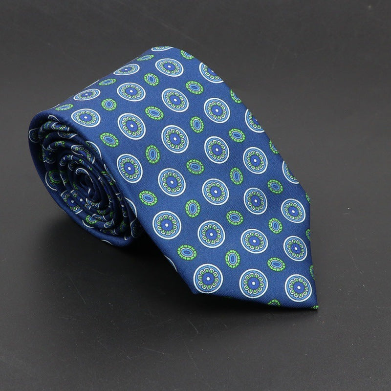 Super Soft Bohemian Silk Tie – Men’s Fashion 75mm Necktie