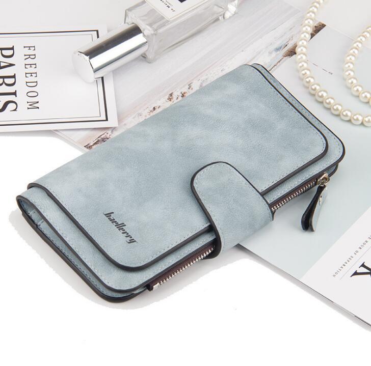 Fashion Women’s Wallet – PU Leather Zipper Design Purse
