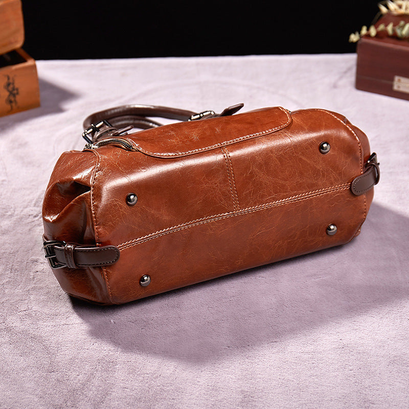 Women’s Genuine Leather Crossbody Handbag – Shoulder Tote Purse