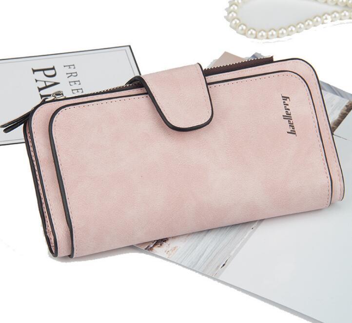Fashion Women’s Wallet – PU Leather Zipper Design Purse