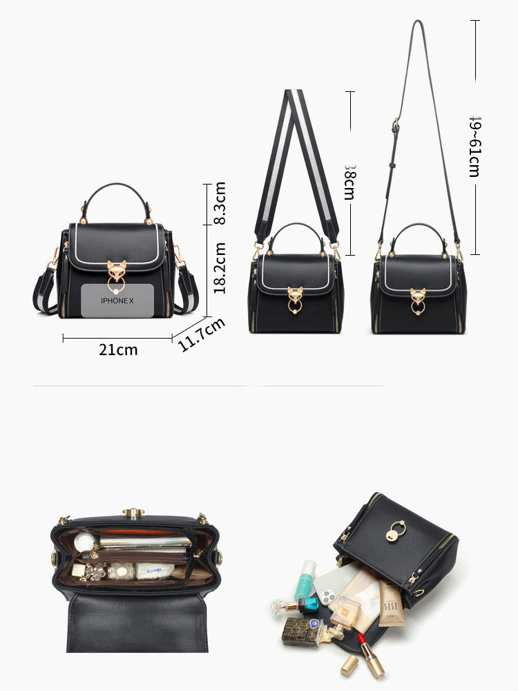 Fashion Women’s Handbag – Split Leather Large Capacity Shoulder & Crossbody Purse