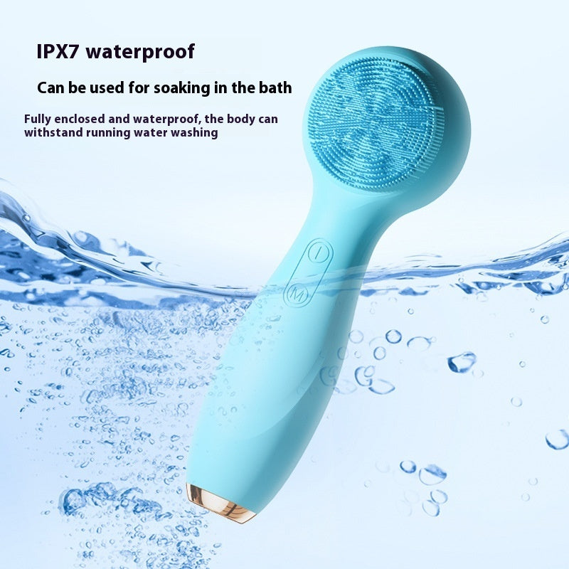 Hot & Cold Facial Cleanser – Red & Blue Light Therapy Electric Face Cleaning Device
