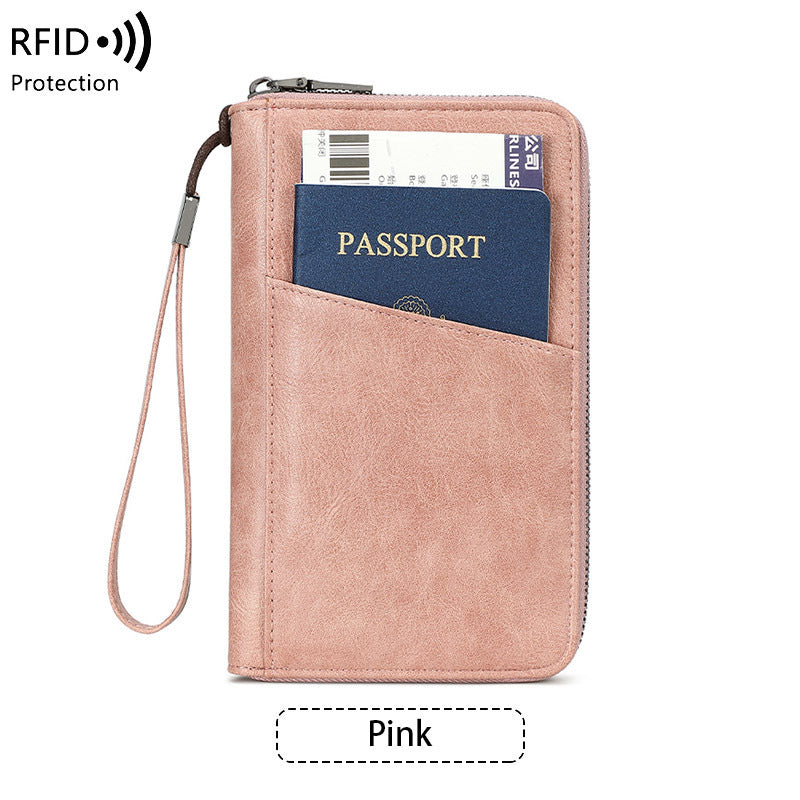 Fashion Versatile Passport Wallet – Waterproof Anti-theft Travel Document Holder