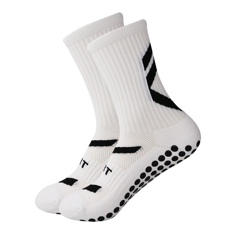 Non-Slip Football Socks – Thickened Shock-Absorbing Mid-Calf Sports Socks for Men