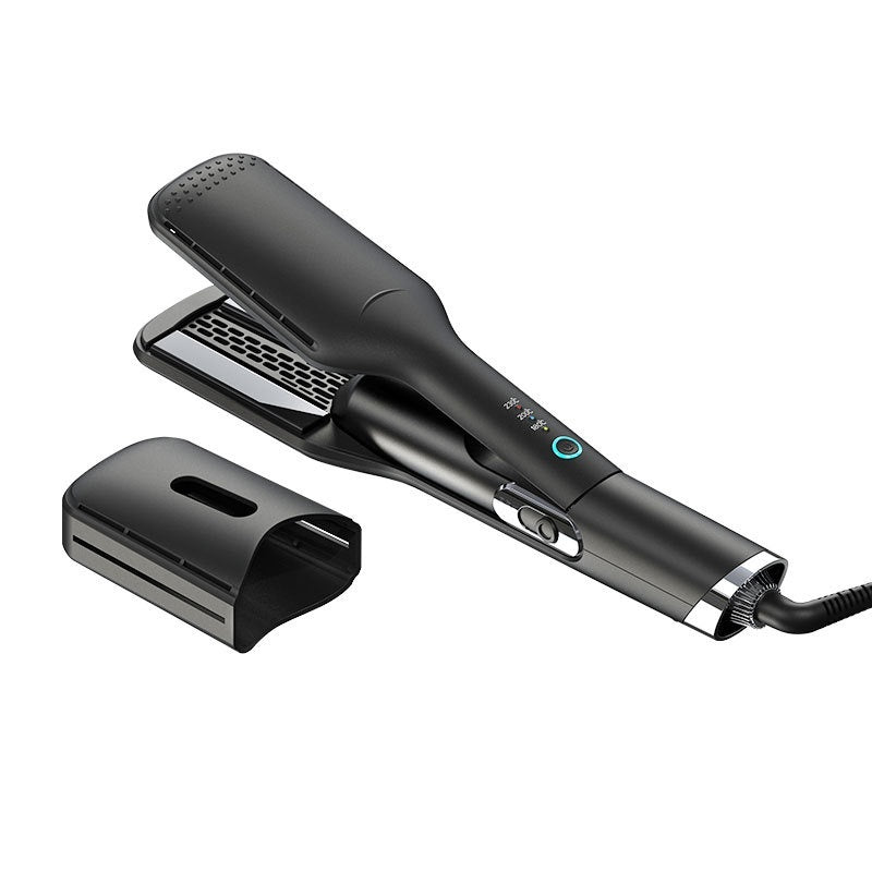 2-in-1 Hot Air Hair Straightener Wet & Dry Widened Panel with Negative Ion Care