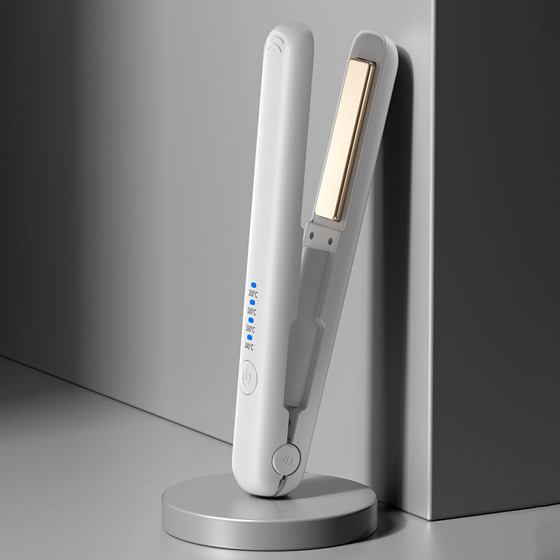 Wireless Hair Straightener & Curler | Dual-Use Charging Portable Styling Tool