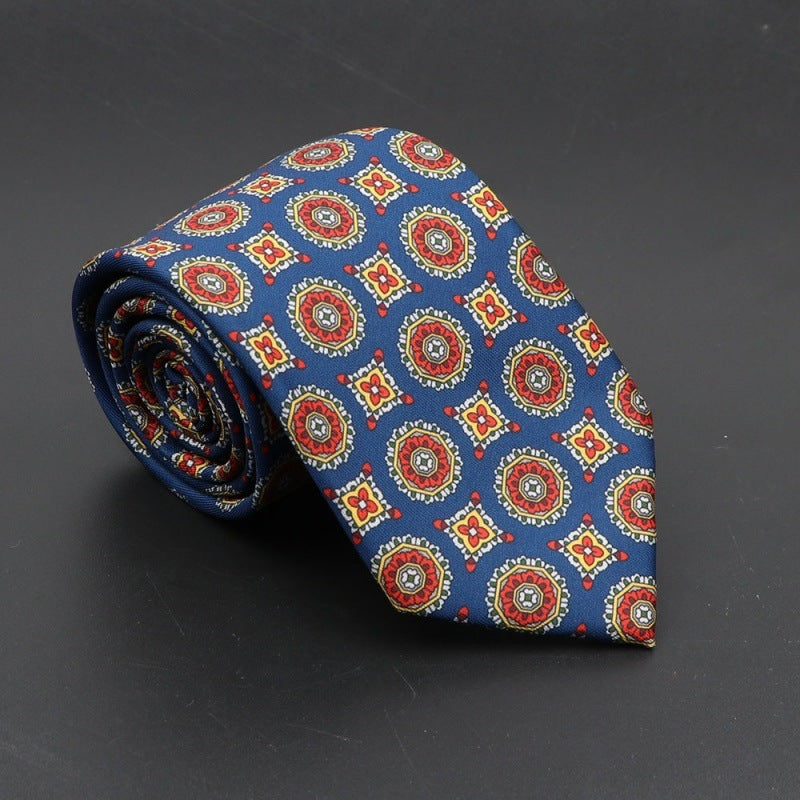 Super Soft Bohemian Silk Tie – Men’s Fashion 75mm Necktie