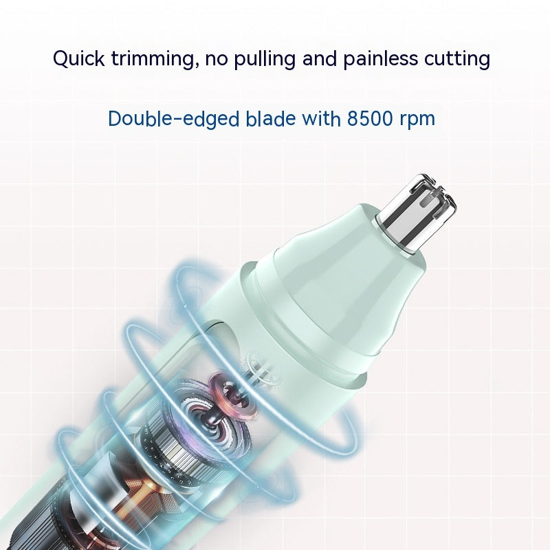 Rechargeable Electric Nose Hair Trimmer – High-Speed Motor & Washable Cutter Head