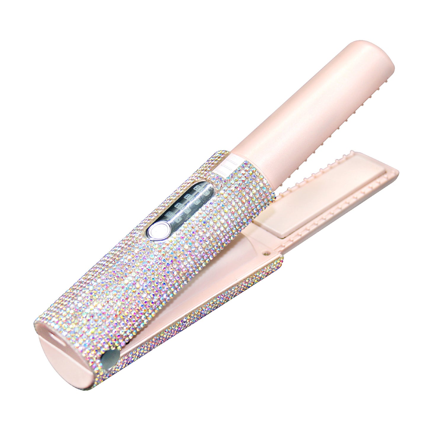 2-in-1 Electric USB Hair Straightening Brush – Wireless Ceramic Comb & Hair Curler