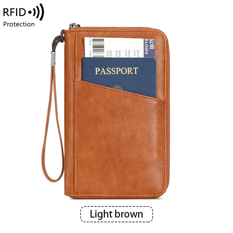 Fashion Versatile Passport Wallet – Waterproof Anti-theft Travel Document Holder