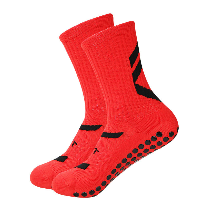 Non-Slip Football Socks – Thickened Shock-Absorbing Mid-Calf Sports Socks for Men