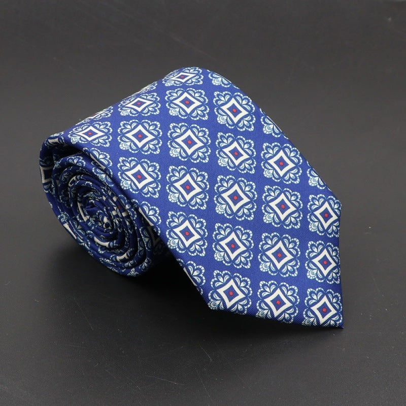 Super Soft Bohemian Silk Tie – Men’s Fashion 75mm Necktie