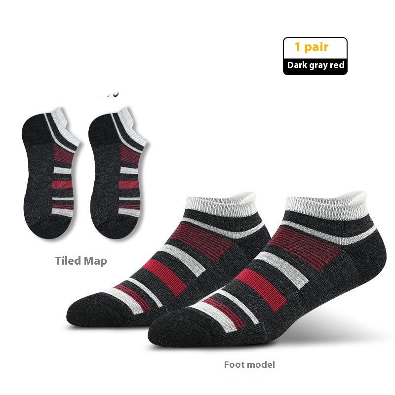 Wool Hiking Socks – Breathable Short Sports Socks for Outdoor Trekking