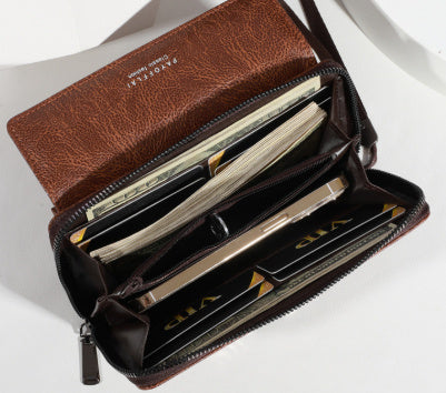 Casual Long Wallet – Large Capacity PU Leather Handbag & Mobile Coin Purse