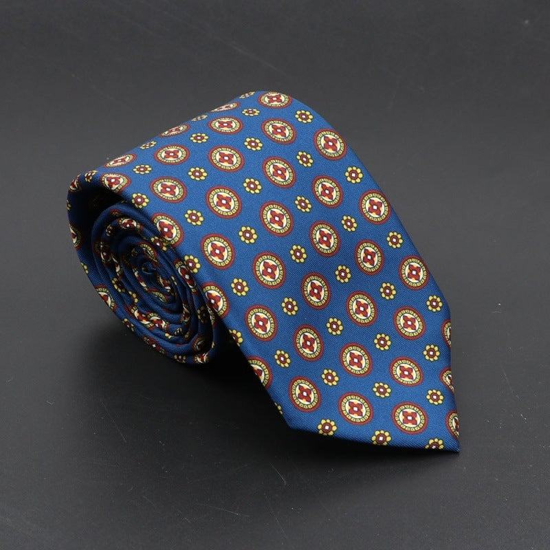 Super Soft Bohemian Silk Tie – Men’s Fashion 75mm Necktie