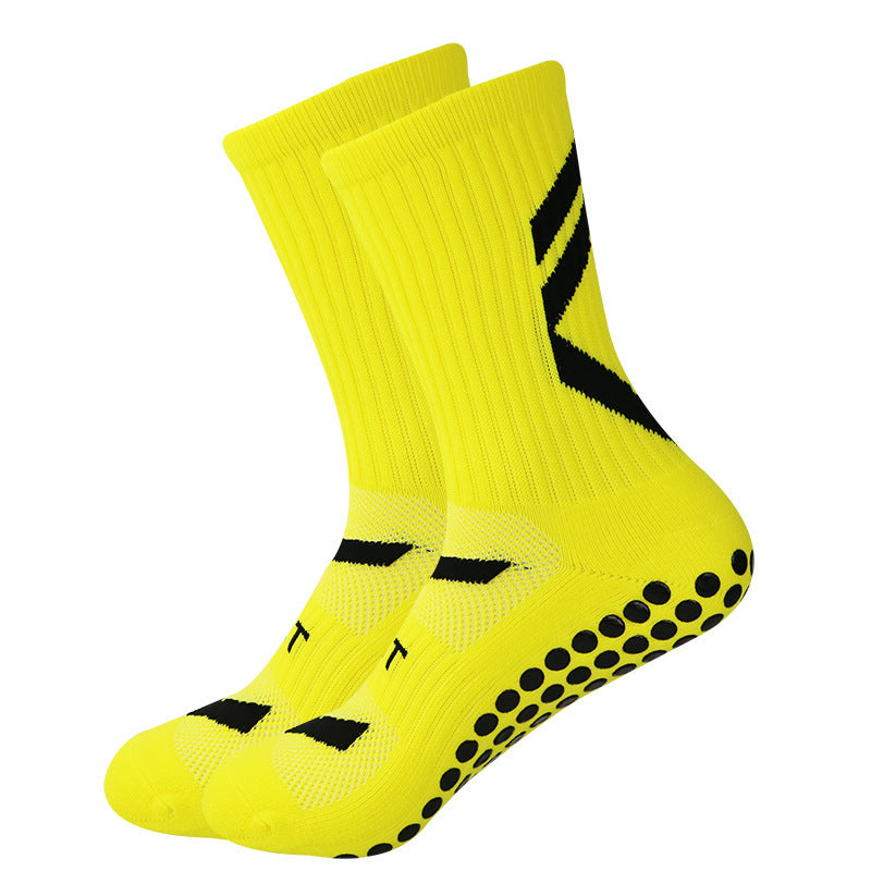 Non-Slip Football Socks – Thickened Shock-Absorbing Mid-Calf Sports Socks for Men