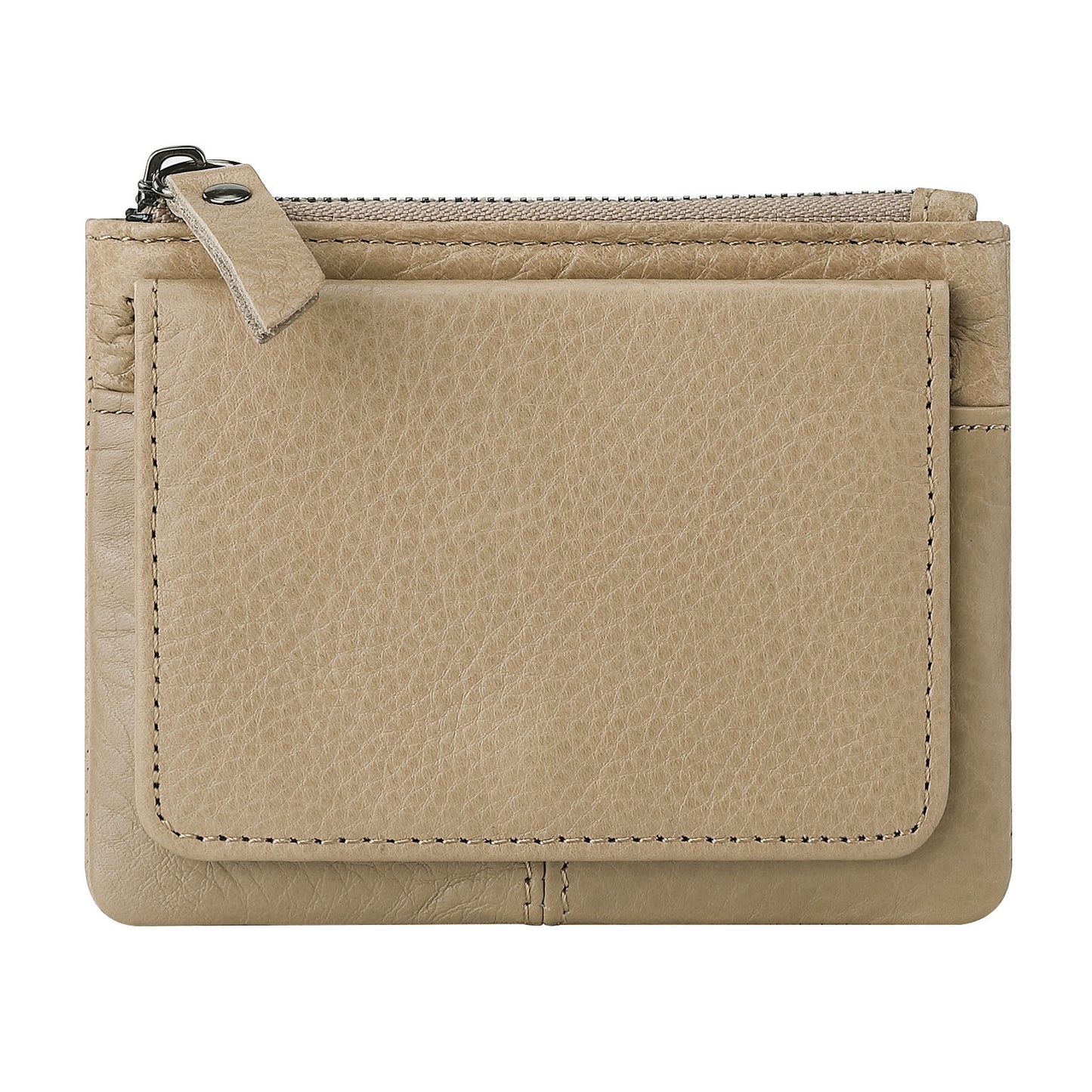 Retro Mini Genuine Leather Wallet – Multifunctional Card Holder & Storage Bag