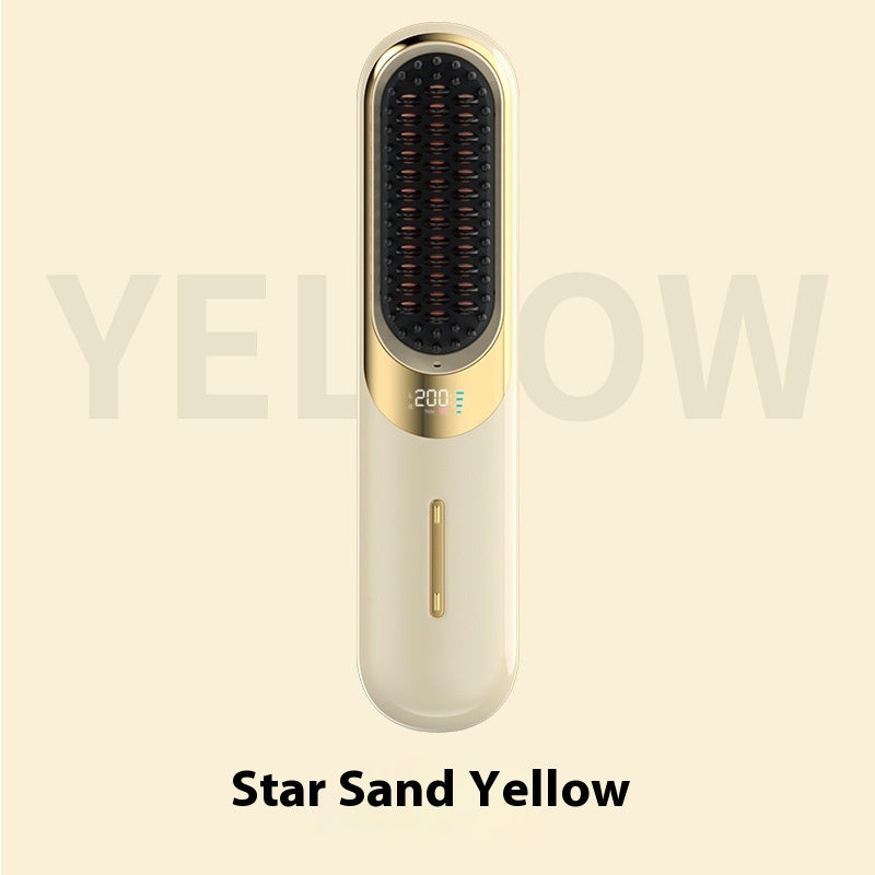 Wireless Anion Straight Comb – Portable Mini Hair Straightener for Daily Styling