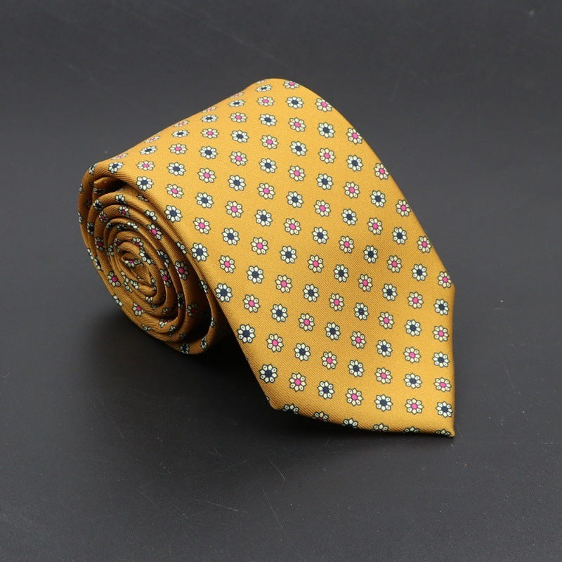 Super Soft Bohemian Silk Tie – Men’s Fashion 75mm Necktie