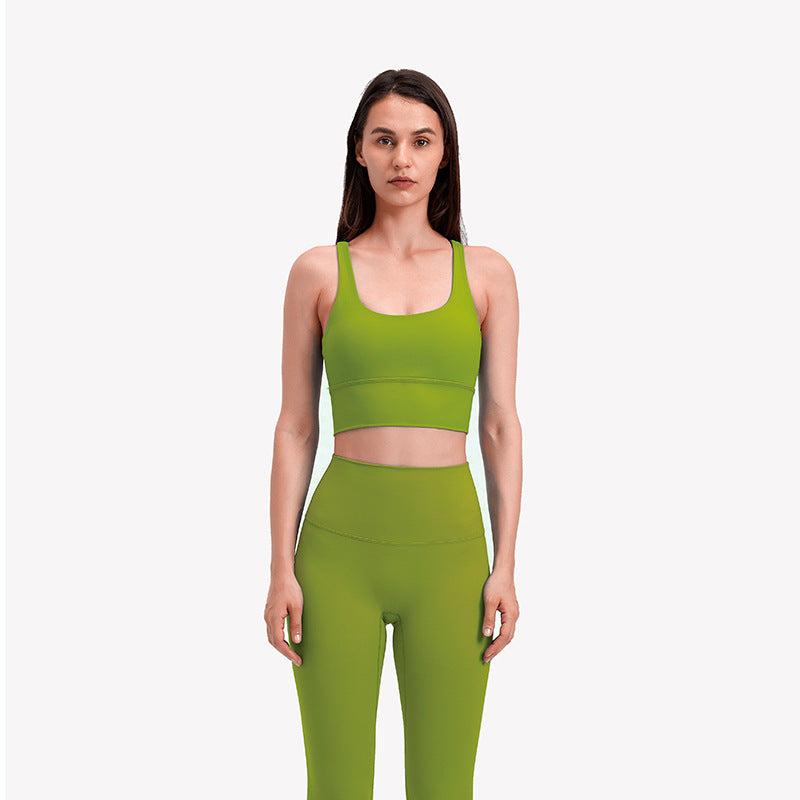 Women’s Fitness Running Yoga Bra – Super Elastic Cotton Blend Vest