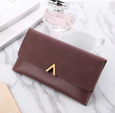 Classic Women’s PU Leather Wallet – Stylish Zipper Design