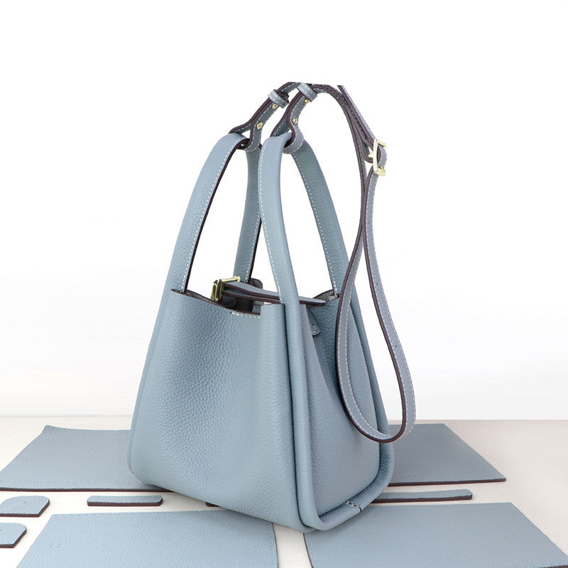 DIY Handmade Leather Bag Kit – Genuine Cowhide Hand Sewing Crossbody & Shoulder Bag