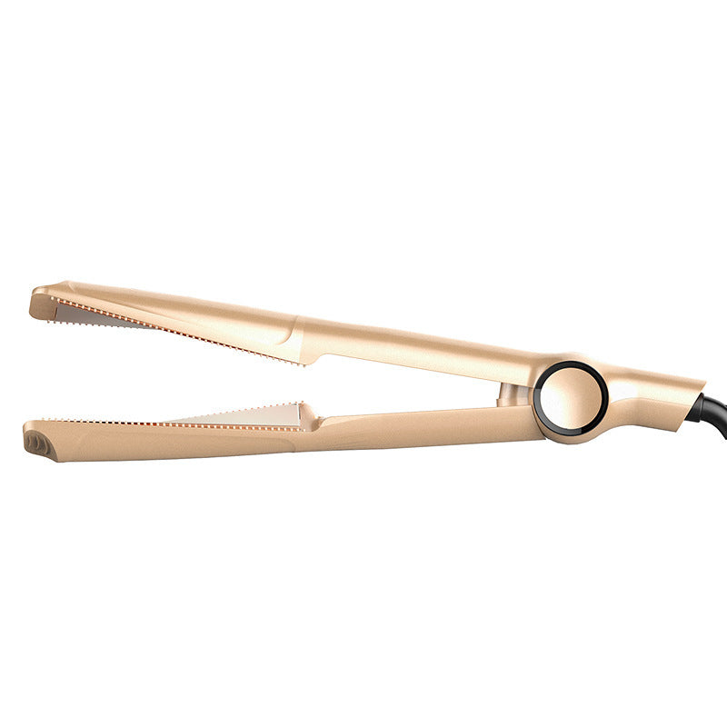 2-in-1 Professional Hair Straightener & Crimper – Wet/Dry Curling & Straightening Comb