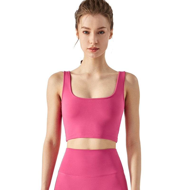 Fitness Vest with Chest Pad – Women’s Cool Touch Yoga Sports Bra