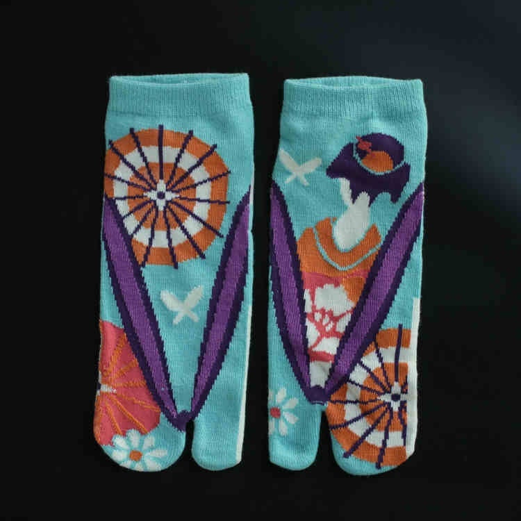Unisex Cotton Two-Finger Socks – Comfortable Split Toe Couple Ankle Socks
