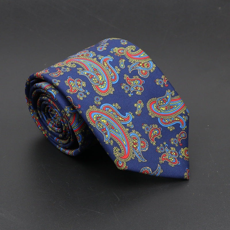 Super Soft Bohemian Silk Tie – Men’s Fashion 75mm Necktie