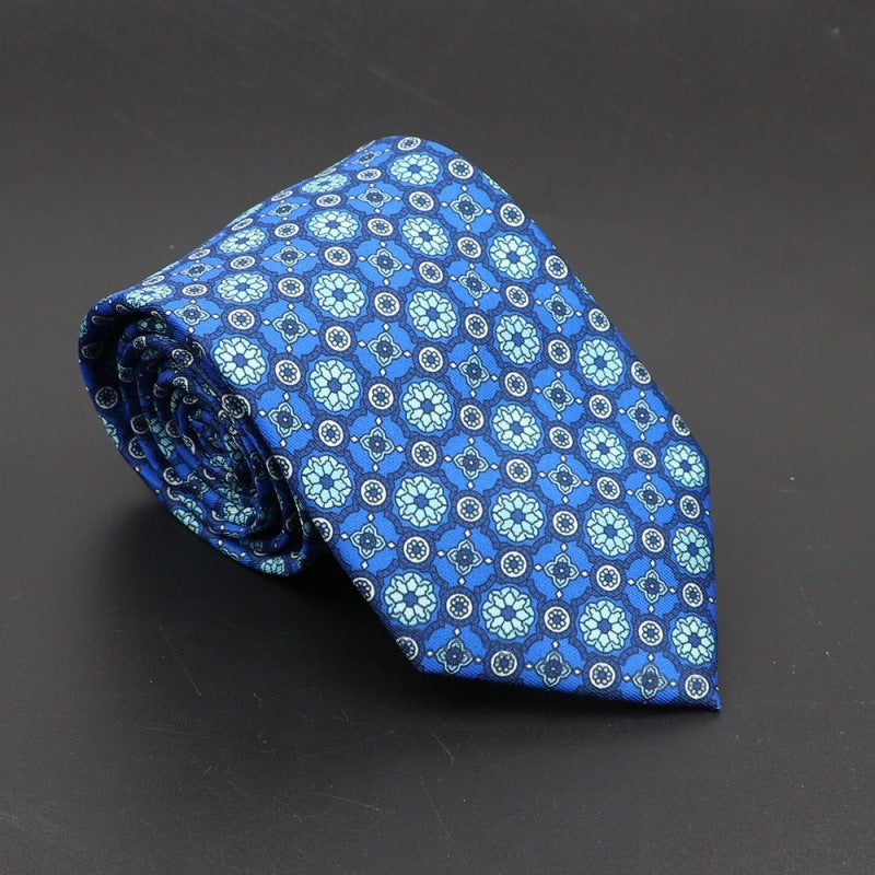 Super Soft Bohemian Silk Tie – Men’s Fashion 75mm Necktie