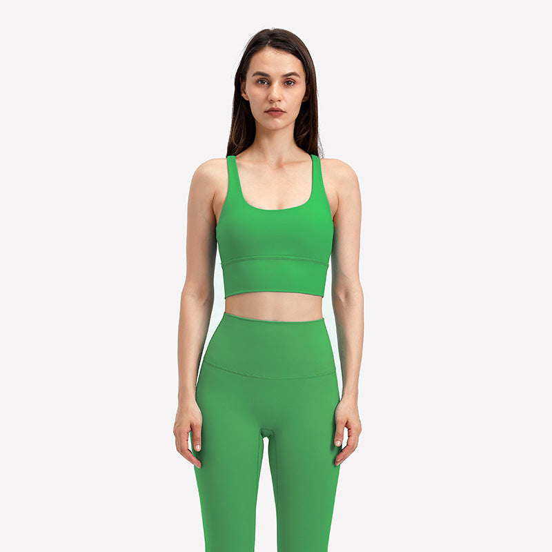 Women’s Fitness Running Yoga Bra – Super Elastic Cotton Blend Vest