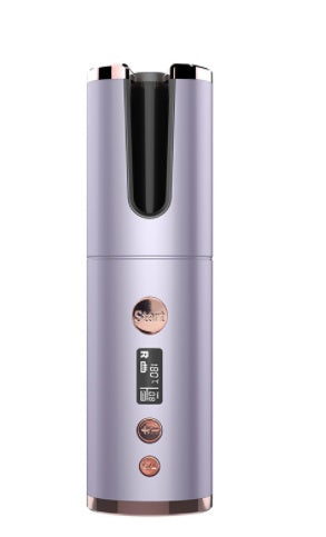 Wireless Automatic Curling Iron – Rechargeable Rotating Hair Curler with 4000mAh Battery & Negative Ion Care