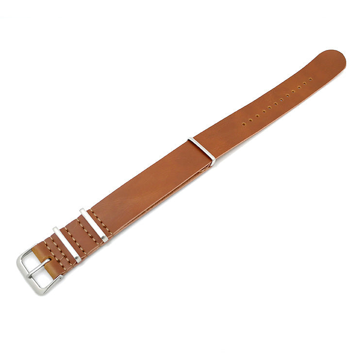 Zulu Leather Watch Strap – Black & Brown PU Replacement Bands for Men’s & Women’s Watches