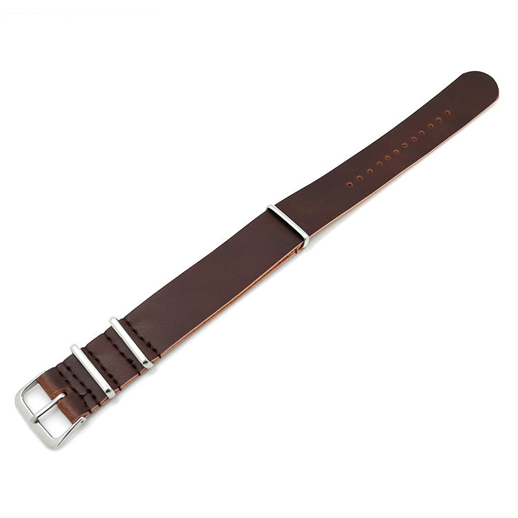 Zulu Leather Watch Strap – Black & Brown PU Replacement Bands for Men’s & Women’s Watches