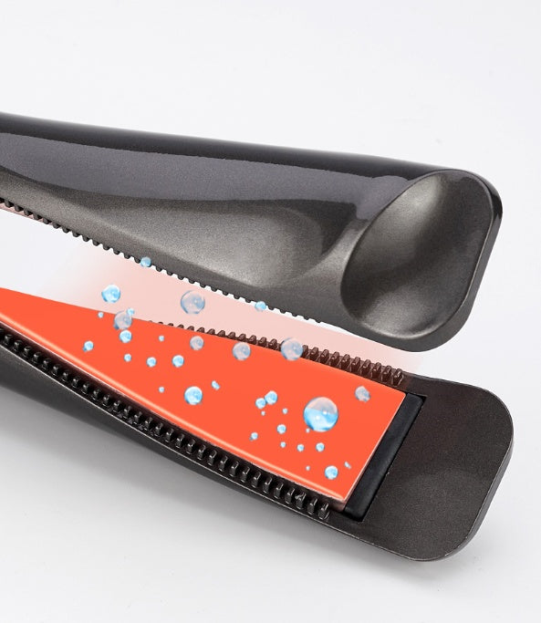 2-in-1 Professional Hair Straightener & Crimper – Wet/Dry Curling & Straightening Comb