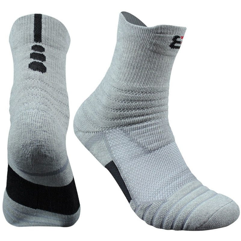 Unisex Pure Color Cotton Socks – 3 Pairs Breathable Casual Socks (Black/White/Gray)