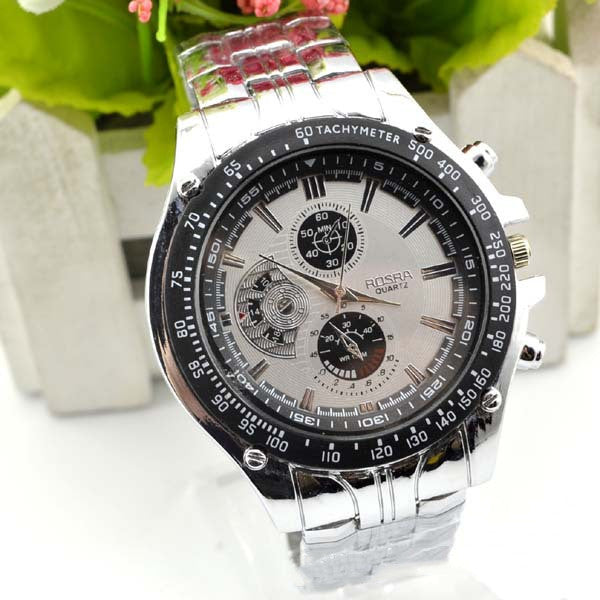 Original Men’s Stainless Steel Quartz Watch – Luminous Calendar Sports Wristwatch
