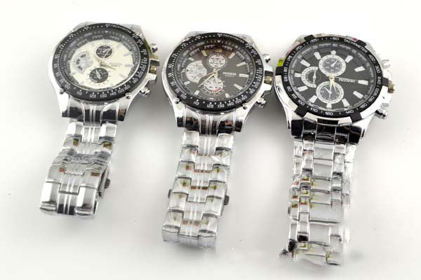 Original Men’s Stainless Steel Quartz Watch – Luminous Calendar Sports Wristwatch