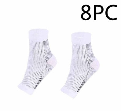 Men & Women Compression Ankle Support Socks – Anti-Fatigue Foot Sleeve for Pain Relief & Sports