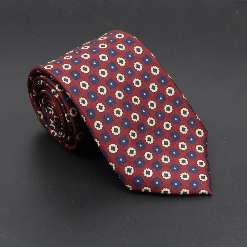 Super Soft Bohemian Silk Tie – Men’s Fashion 75mm Necktie