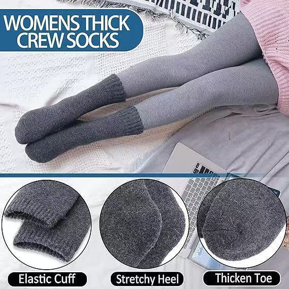 Cold-Proof Warm Wool Socks – Unisex Thickened Cashmere Tube Socks for Winter