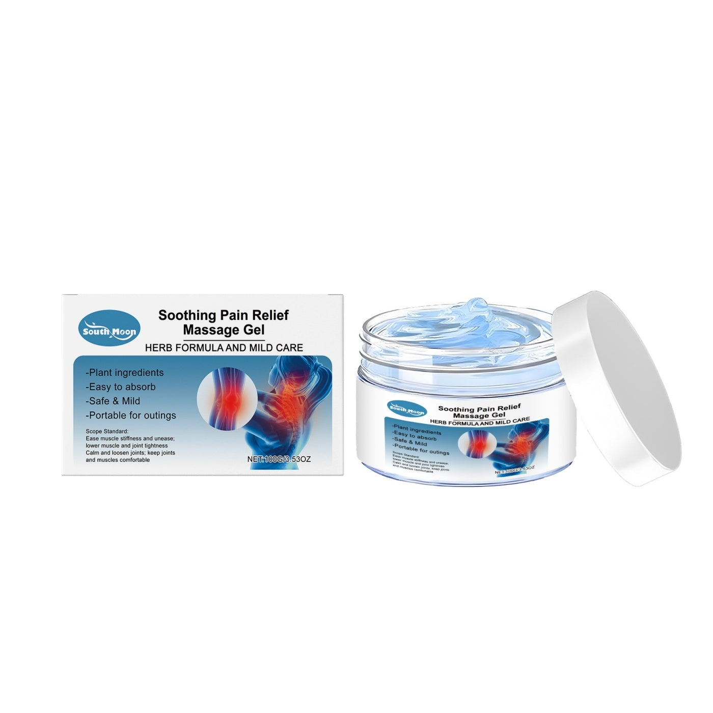 Joint Soothing Gel | Natural Menthol, Mint & Ginger Relief for Muscle & Joint Discomfort
