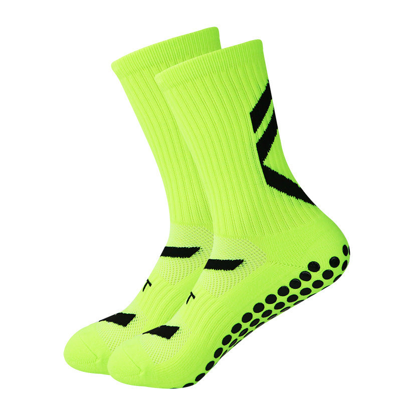 Non-Slip Football Socks – Thickened Shock-Absorbing Mid-Calf Sports Socks for Men