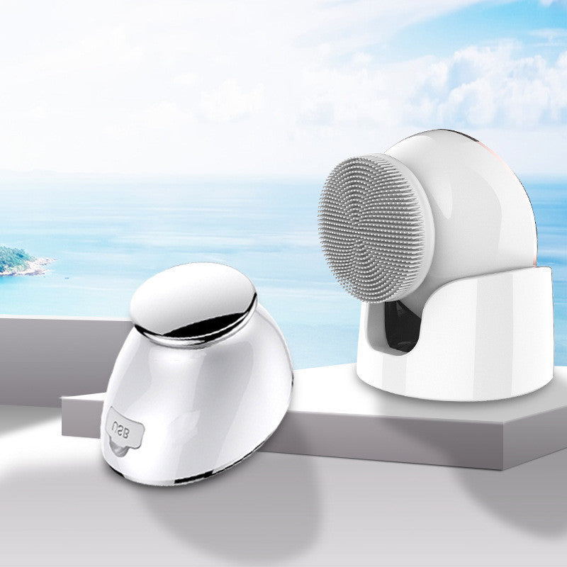 Ultrasonic Silicone Facial Cleansing Brush – Multifunctional Electric Face Washing Device